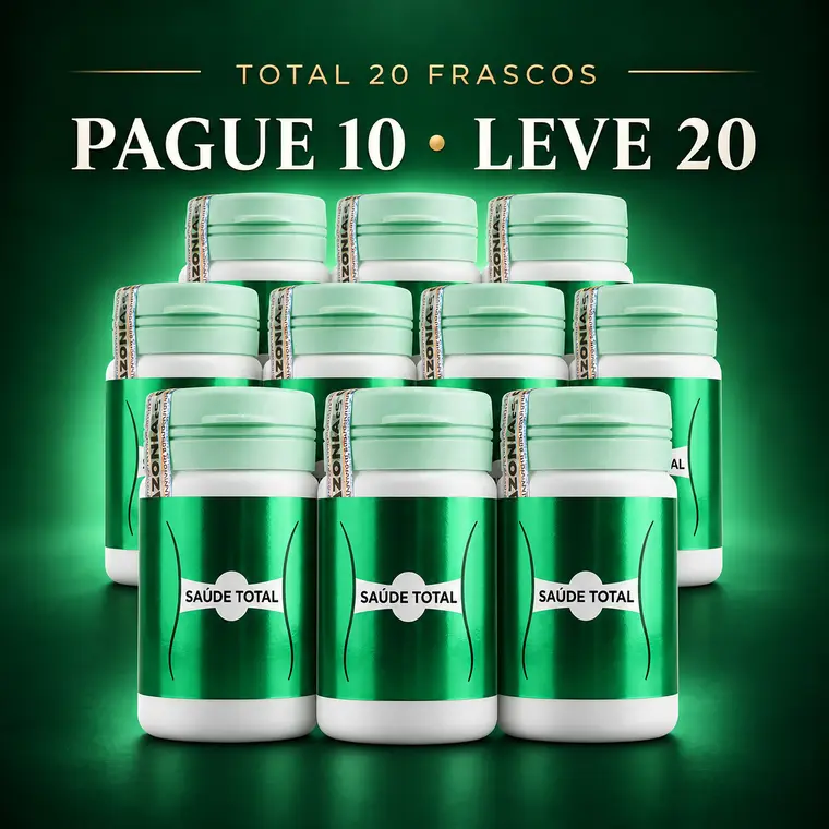 Kit com 20 frascos de Saúde Total: pague 10, leve 20
