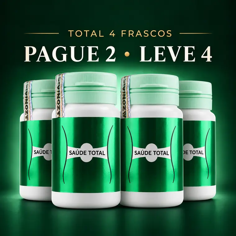Kit com 4 frascos de Saúde Total: pague 2, leve 4