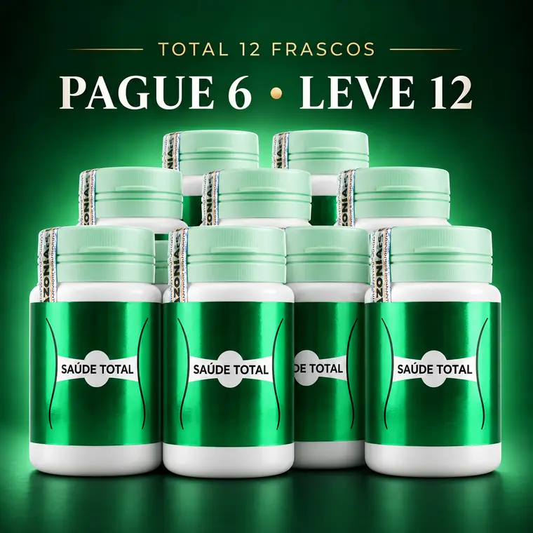 Kit com 12 frascos de Saúde Total: pague 6, leve 12